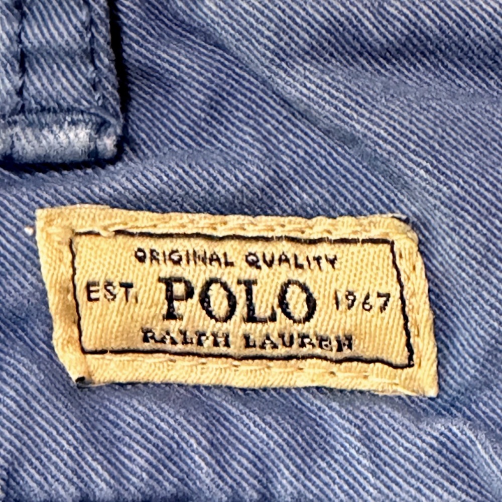 Polo Ralph Lauren Womens Wide Leg Crop Chino Pants Blue Size 10 High Rise Cotton - Picture 3 of 7